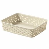 Krepšelis My Style Rattan kreminis A5 6x20x26cm