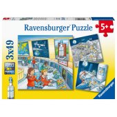 _6821055 Ravensburger dėlionė 3x49 vnt. Kosminė misija