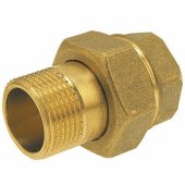Ferro tiesi žalvarinė jungtis su O žiedu 3/ 8" - SGU1