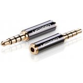 Garso adapteris 2,5 mm micro jack į 3,5 mm mini jack juodas