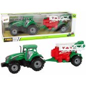 Green Farm Tractor with Red and Green Sprayer Fricative Drive