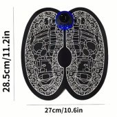 Masažinis pėdų kilimėlis su impulsine terapija ir nuotolinio valdymo pultu (28,5x27 cm)