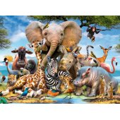 Dėlionė „African Friends“, 300 detalių