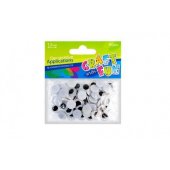 Craft with Fun Ozdoba Dekoracyjna Oczy 12mm/ 80