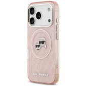 IML Glitter K&C galvu logotipo „MagSafe“ dėklas iPhone 17 Pro, rožinis