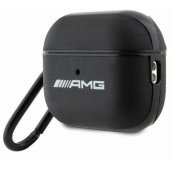Leather White Logo Case for AirPods Pro 2 Black