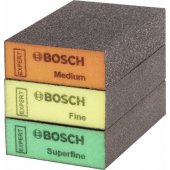 Bosch EXPERT S471 standartinių šlifavimo kaladėlių rinkinys, 3 vnt., šlifavimo kempinė