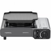 Campingaz Camp®Bistro 3 dujinė viryklė su grilio plokšte, sidabrinė/ pilka, 2.2kW