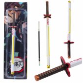 Katana kardo anime metalinis tušinukas, juodas rašalas, keičiama šerdelė Wh