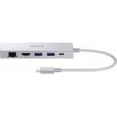 EE-P5400USE Multiport Adapter USB + HDMI + USB-C Silver