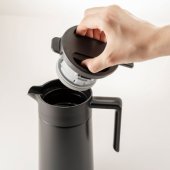 Termosas su keramine danga, juodas, 800 ml