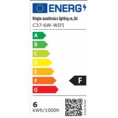 6W C37 E14 3000k Wi-Fi RGB Tuya
