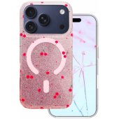 Cherry Mag Glitter with MagSafe iPhone 17 Pro Max/ 18 Pro Max Red