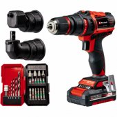 Einhell cordless drill/ driver set TE-CD 18/ 45 3X-Li +22, 18Volt (red/ b