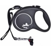 Flexi automatic leash Black Design M rope 5 m color black.