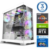 AQUA Ryzen 5 9600X 64GB 1TB SSD+2TB RTX5070Ti 16GB W11Home