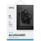 Optix aliumininė kameros objektyvo apsauga iPhone 16 Pro/ 16 Pro Max, juoda