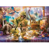 100 dalių dėlionė, dinozaurai