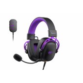 Headphones H2002C+U black/ purple