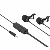 LavMic 2m Dual Wired Lavalier Microphone