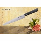 HARAKIRI universalus virtuvinis peilis pjaustyti griežinėliais 7,7"/ 196mm, juodas