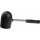 Dedra rubber sheet metal hammer 90mm, steel handle