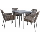 Andros Set Table and 4 Chairs