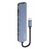 Hub AK-82 USB-C HDMI SD Grey