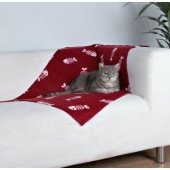 Trixie Blanket 100x70cm BORDO IN WHITE FISHES