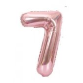 Folio ballooon 100cm Number 7 Glossy Pink
