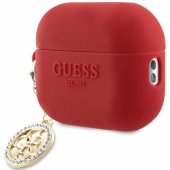 3D Rubber 4G Diamond Charm Case for AirPods Pro 2 Fuchsia