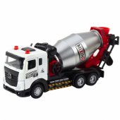 Concrete Mixer Construction Vehicle Metal Cabin Rotating Drum Lights S