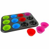 KingHoff FORMA DO MUFFINEK Z WKŁADAMI SILIKONOWYMI KINGHOFF KH-4188