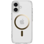 Ultraa Hybrid MagSafe dėklas iPhone 17, skaidrus-auksinis