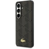 PVC mišinio magnetinis dėklas su monograma ir auksiniu logotipu Galaxy S26 Plus, rudas