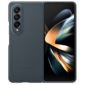 "Leather Cover for Galaxy Z Fold 4" Gray/ Green