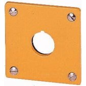 Eaton flush mount faceplate 1-hole yellow 22mm M22-EY