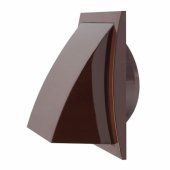VENTILIACIJOS GROTELĖS, PLASTIKINĖS, 148X153MM Ø100MM, RUDOS
