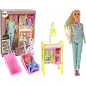 LeanToys Baby Doll Doctor Long Hair Accessories