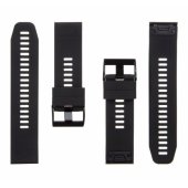 26mm Black 668 Silicone Band