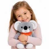 Koala Bear Weighted Plush Toy Therapeutic Mascot 1.3 KG Gray 35 cm