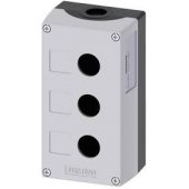 Siemens 3-hole cassette housing 22mm black-grey M20 (3SU1803-0AA0