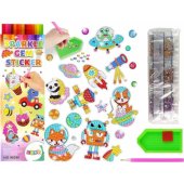 LeanToys Diamond Embroidery Sticker Set Space Astronaut Mosaic