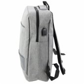 City Business verslo kuprinė, USB, vidurinis skyrius, pilka, 14 l, 40 cm