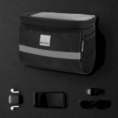 WBB12BK Handlebar bike bag + Phone case 2l Black