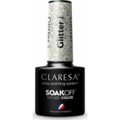 Claresa Soak Off UV/ LED Glitter lakier hybrydowy 1 5g