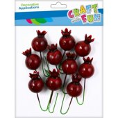 Craft with Fun CF OZDOBA DEK DRUCIK DZIKA ROZA 2CM 10SZT 12/ 144