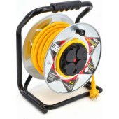 AWTools przedłóżacz bęben metalowy żółty Heavy duty 40m 3x2,5 mm 16A,