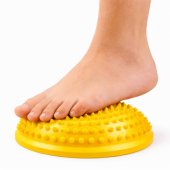 Sensory Hemisphere for Massage and Balance Exercises, Yellow, 16 cm
