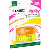 USB2.0 C410 32GB Neon 2 pcs